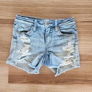 American Eagle High Waisted Ripped Shorts